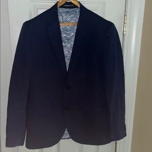 H&M Blue Sport Coat Classic Tailored Blazer